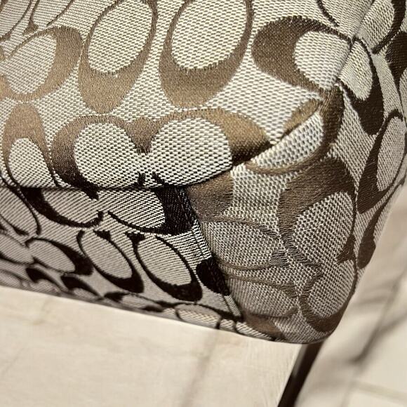 Y2K Coach F16566 Signature Jacquard North South Tote Bag & Wallet - Picture 13 of 15